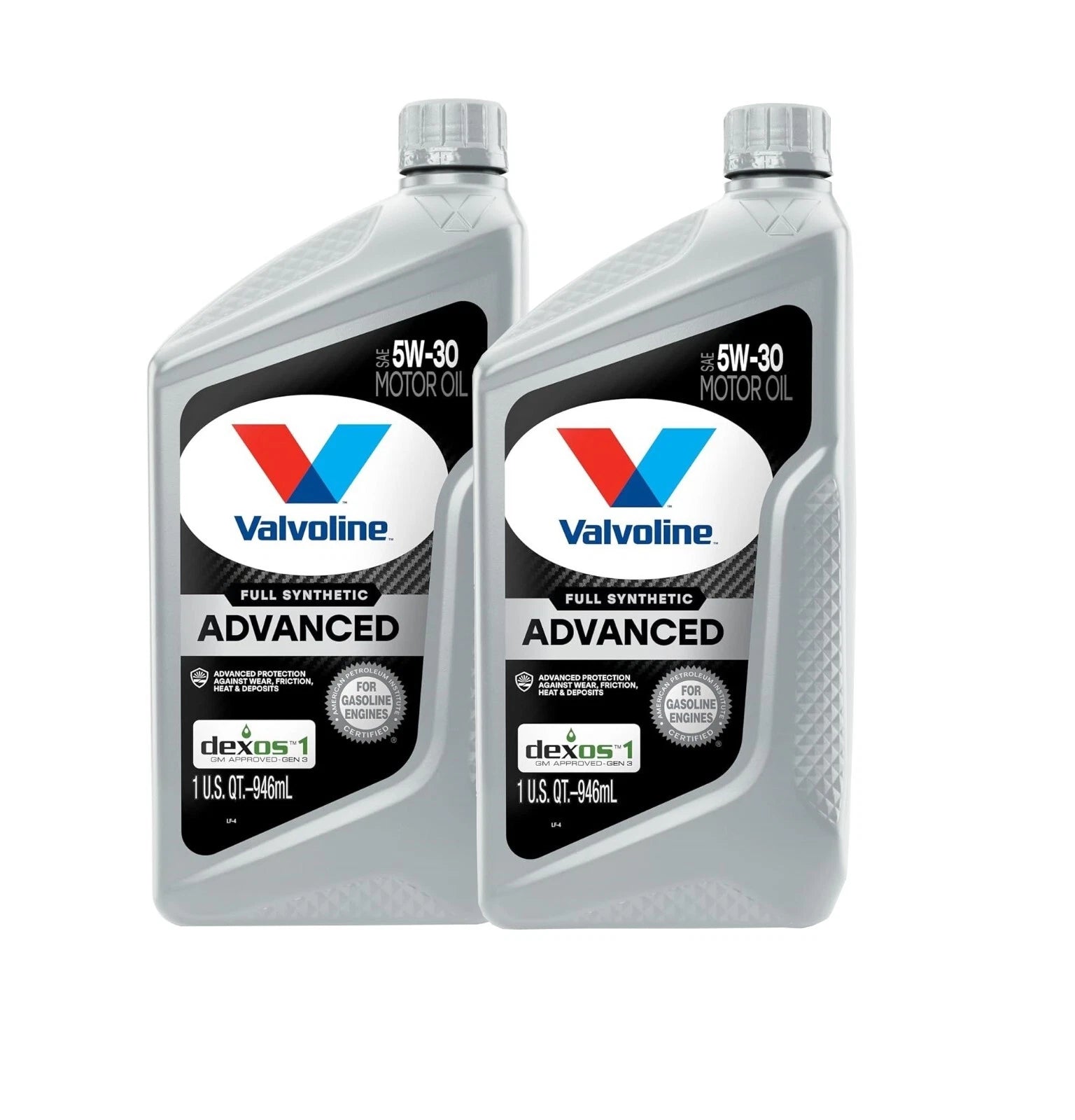 2X Valvoline Advanced Full Synthetic SAE 5W-30 Motor Oil for (Set of 2)