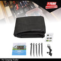 Sun Shade Screen for RV Awning (11''-20'') Black Mesh