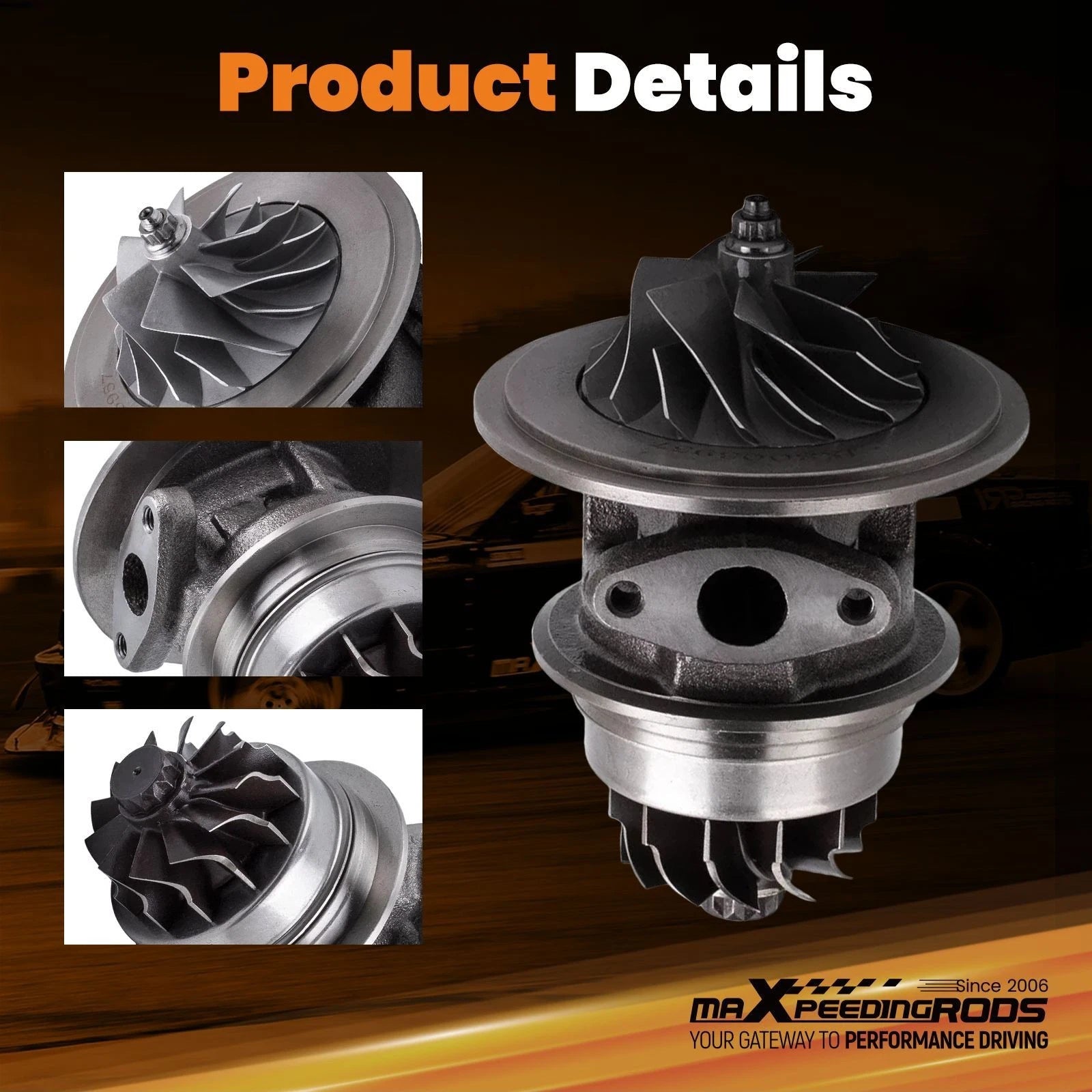 Turbo CHRA Cartridge for Dodge Ram 3500 Cummins 6BT 5.9L (HY35W) (2003–2007)