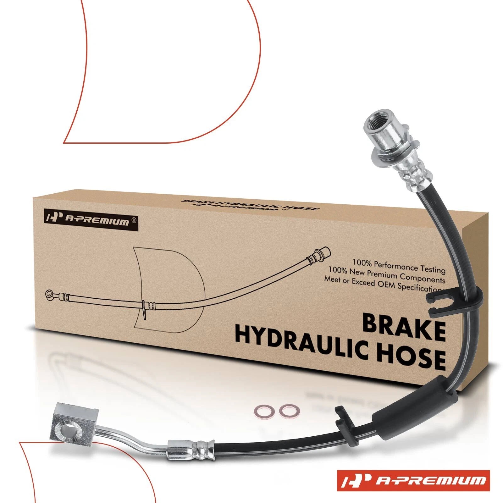 Front Left Brake Hydraulic Hose for Dodge Durango Jeep Grand Cherokee (1998–2003)