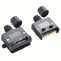7 Pin Flat Trailer Adaptor Connector Set for Caravan Boat