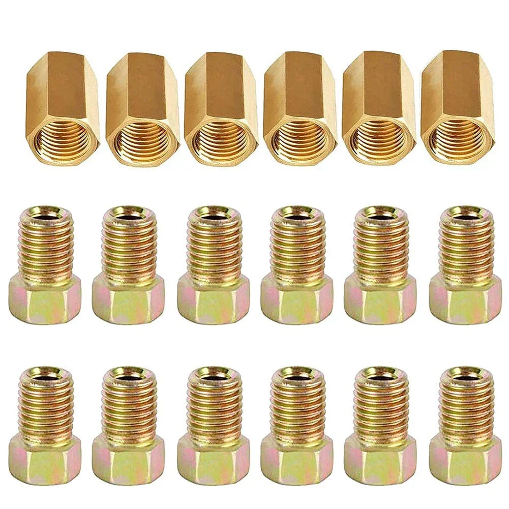 18pc Brass Brake Line Fittings Assortment Easy to Use Superior Performance