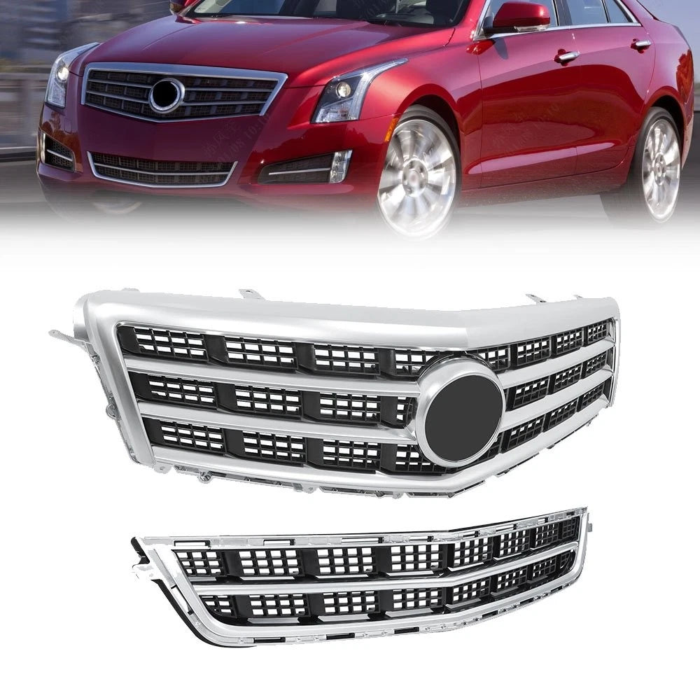 Front Upper and Lower Grilles for Cadillac ATS (2013–2014)