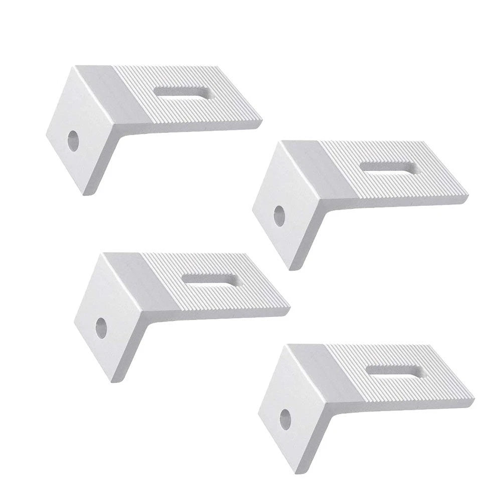 Set of 2 Solar Panel Mounting L Brackets for RV Boat Off Grid Roof