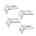 Set of 2 Solar Panel Mounting L Brackets for RV Boat Off Grid Roof