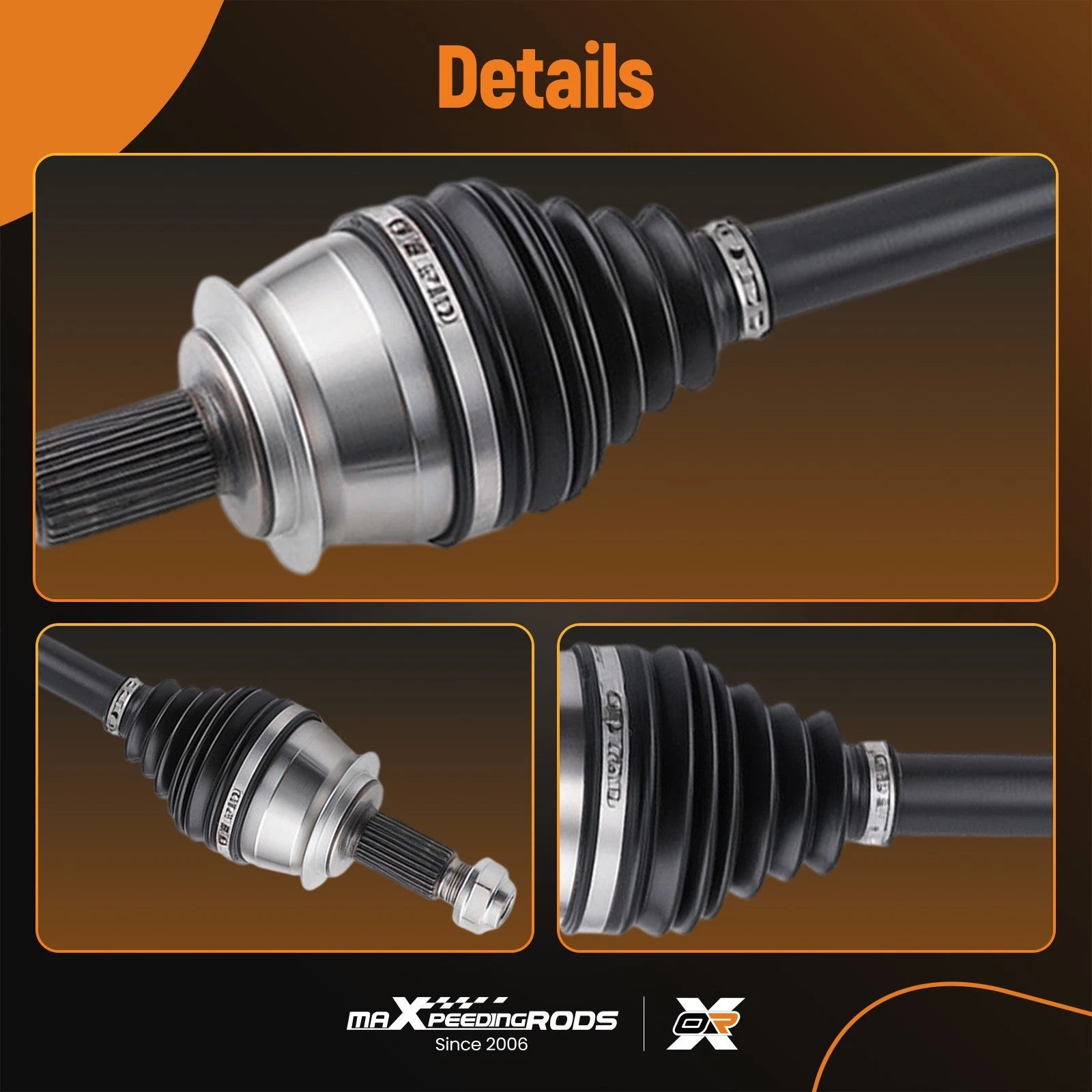 Front Pair CV Axle Joint Shaft Assembly for Subaru Crosstrek (2018–2023)