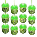 Cute Green Elf Christmas Tree Ornaments - 1 Xmas Balls Decor
