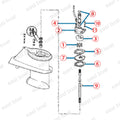 Water Pump Repair Kit for OMC Johnson/Evinrude 14-55 HP Outboard (395270)