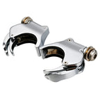 49mm Chrome Windshield Clamps for Harley V Rod VROD, Sportster XL1200X (02-10)