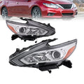 Headlight Assembly Set of 2 for Nissan Altima (2016–2018) Halogen