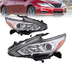 Headlight Assembly Set of 2 for Nissan Altima (2016–2018) Halogen