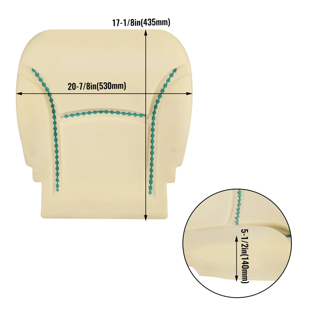 Set of 2 Seat Foam Cushion Pads for Corvette C5 (1997–2004)