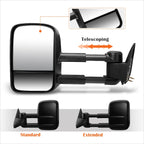 Manual Adjust Towing Mirror Left for Chevy Silverado/GMC Sierra (1999–2006)