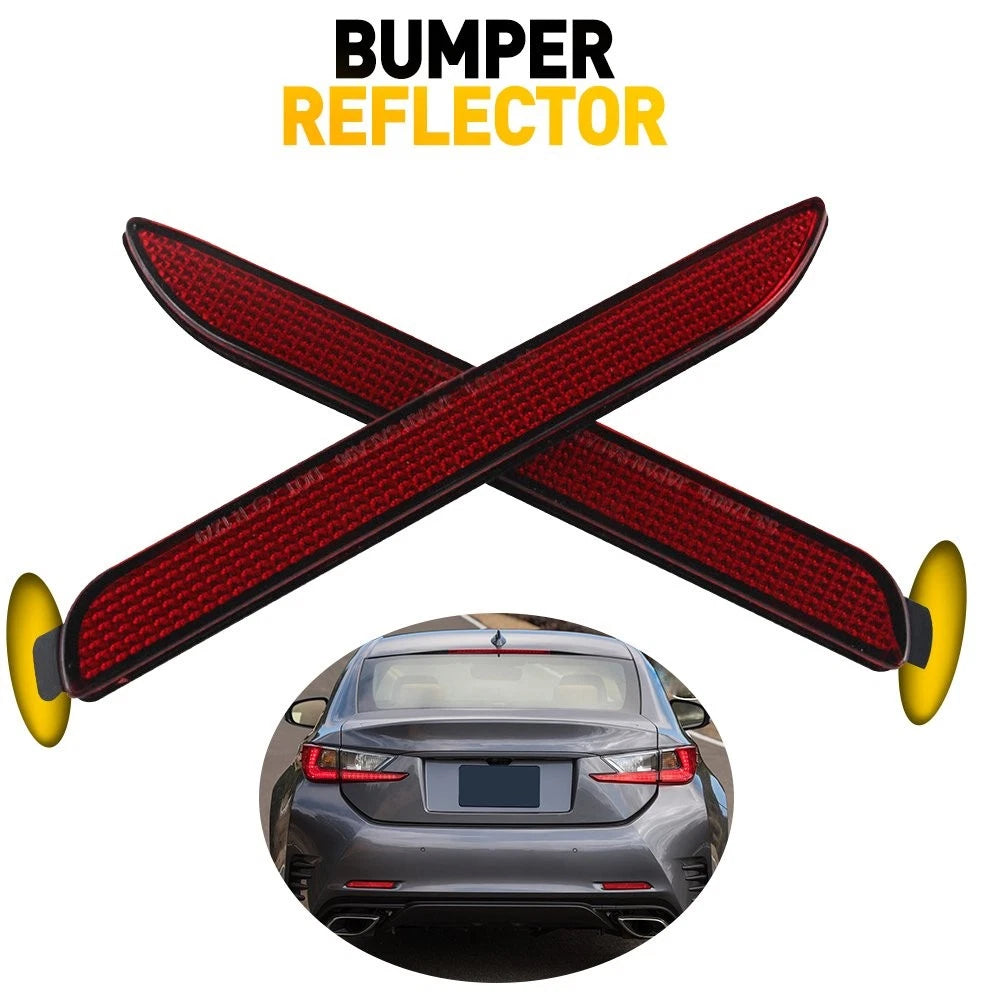 LED Pair Rear Reflector Bumper Lamp for Toyota Lexus Sienna