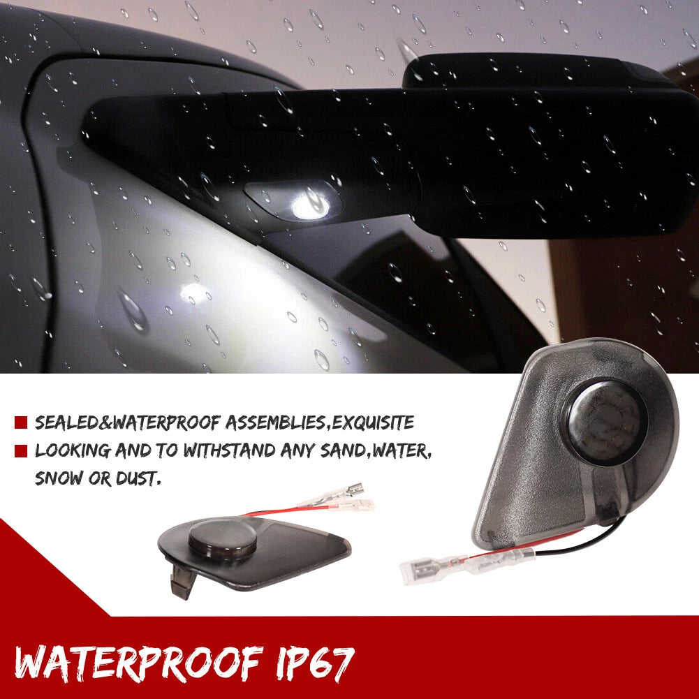 2X LED Side Under Mirror Puddle Lights for Dodge RAM 1500 2500 3500