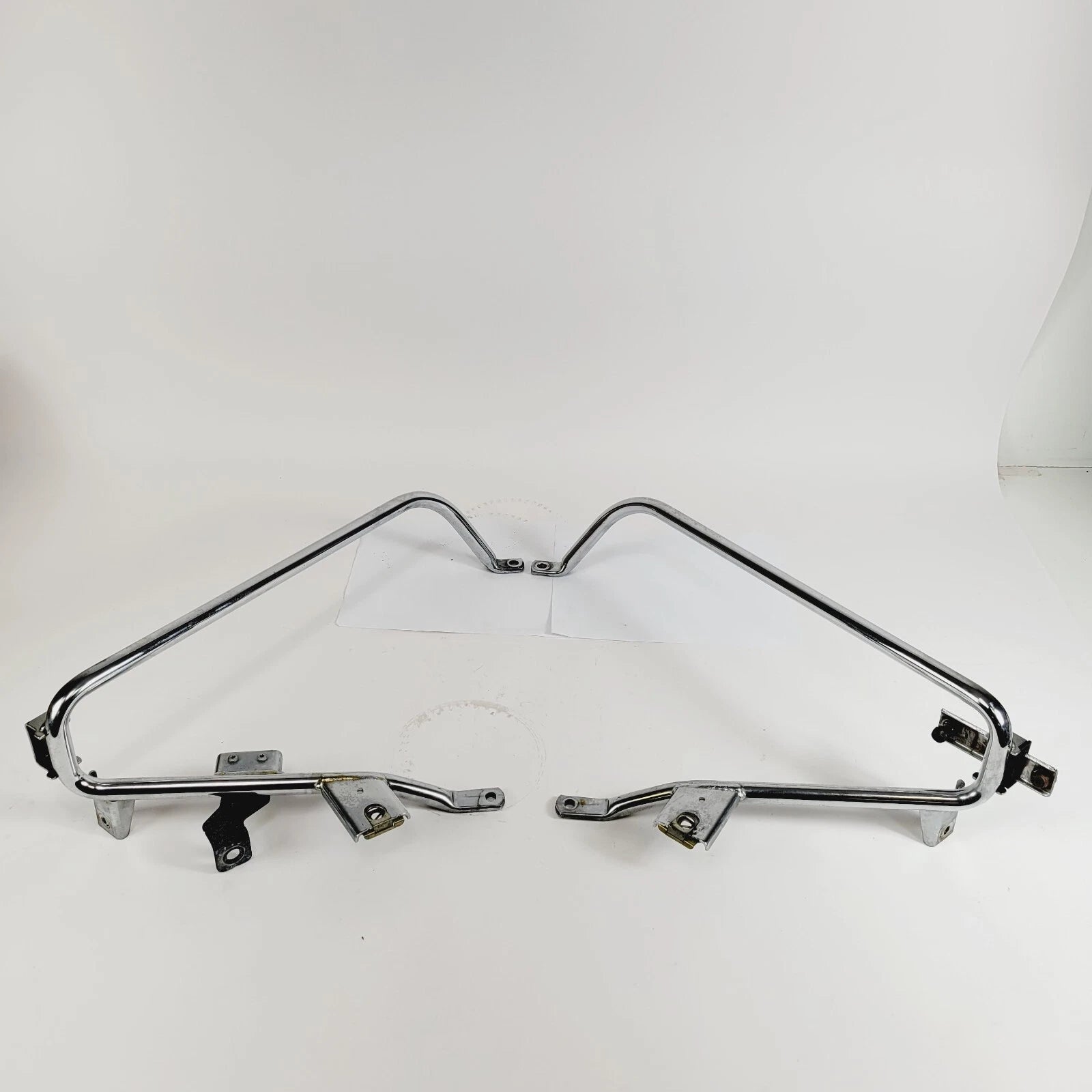 Chrome Saddlebag Lower Support Mount Rails for Harley Touring (2009–2013)