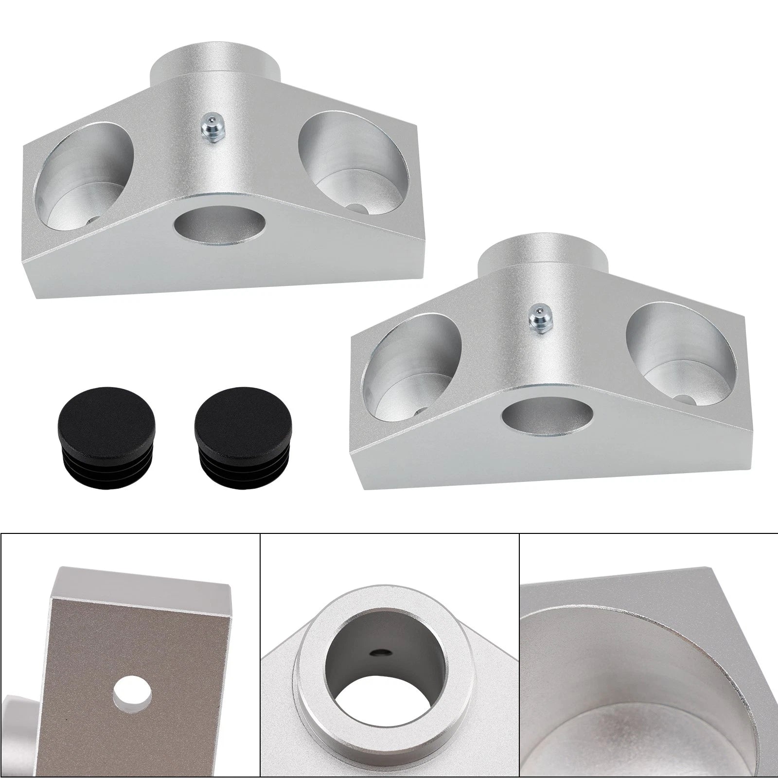 Pair of Billet Dump Bed Hinge Mounts for Can Am Defender HD Max (2016–2024)