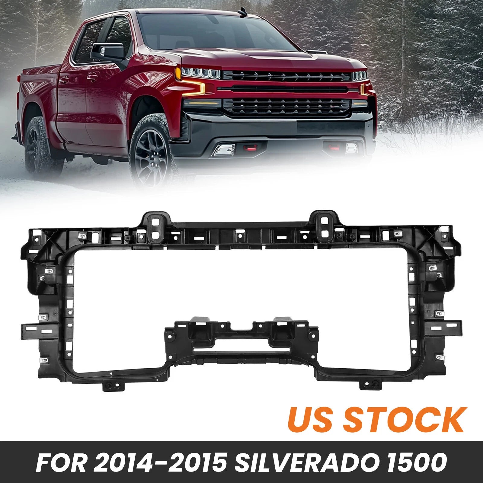 Radiator Support Grille Mounting Bracket for Chevy Silverado 1500 (2014–2015)