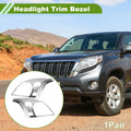 Pair Headlight Trim Bezel for Toyota Prado FJ120 (2003–2009)