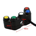 7/8" 22mm Universal 5-Button Handlebar Switch for Motorcycle