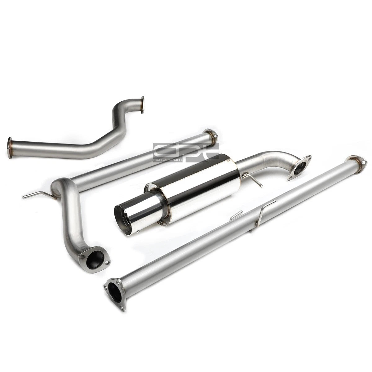 4" Round Muffler Tip for Honda Civic Ed Sedan (1989–1991) - Stainless Racing Catback Exhaust