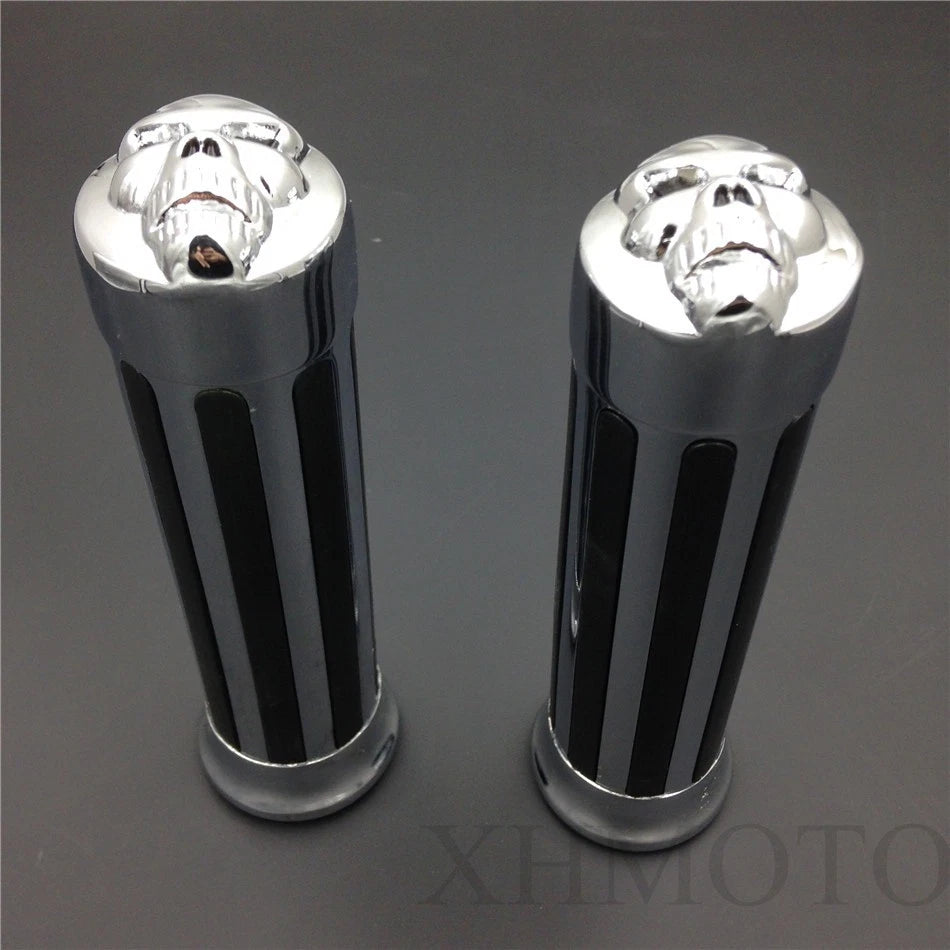 Hand Grips 7/8" Handlebar for Harley XL 883 Hugger Sportster (1991–2023) Chrome