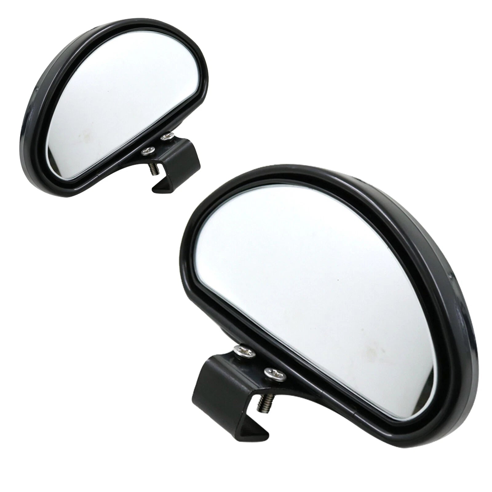 2-Pack Convex Clip-On Half Oval Blind Spot Auxiliary Rear View Mirrors for (2019-2024)
