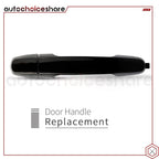 Set of 2 Black Exterior Door Handles for Toyota Sienna (2004–2010)