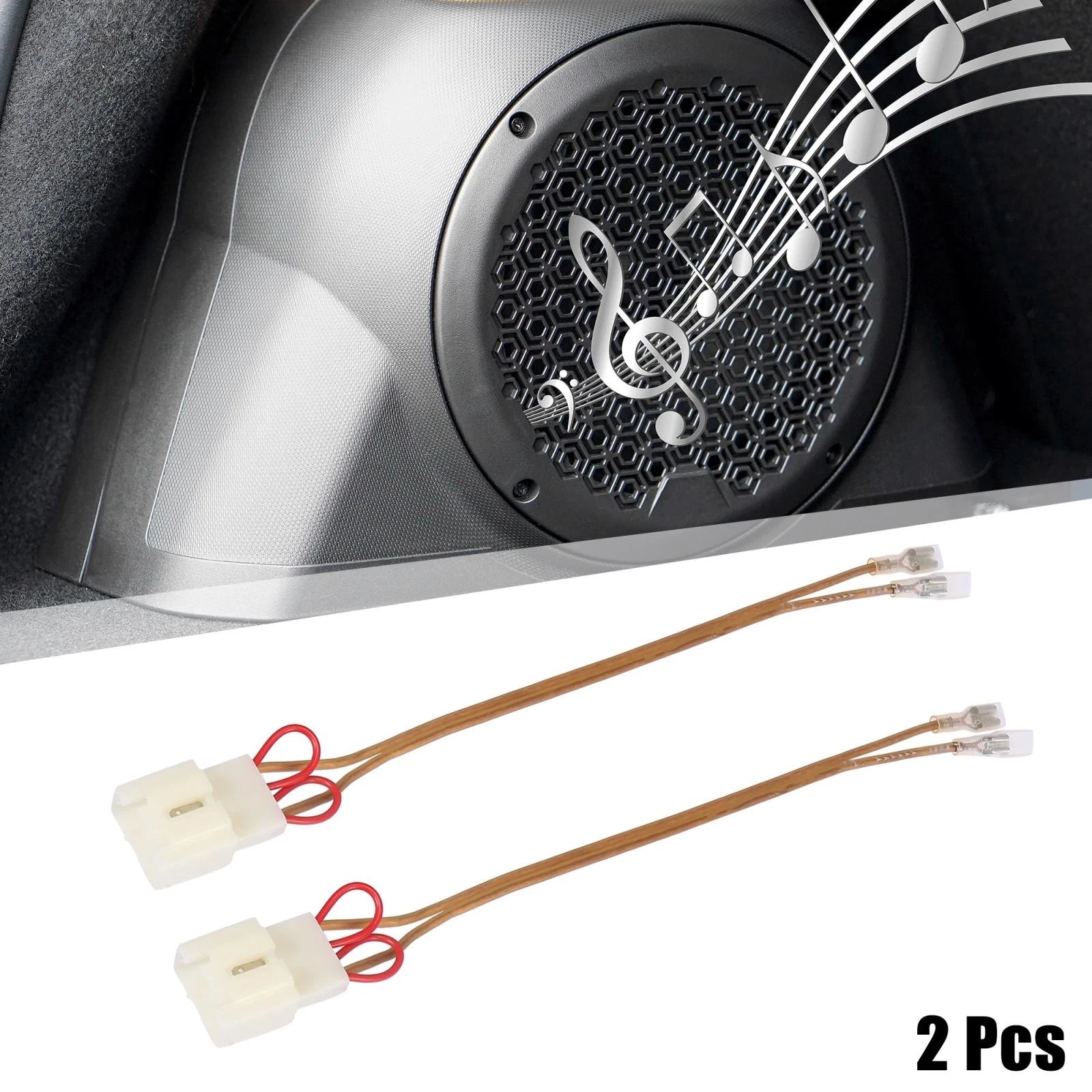 2X Car Speaker Connector Wire Harness Adapter for Mazda Lincoln
