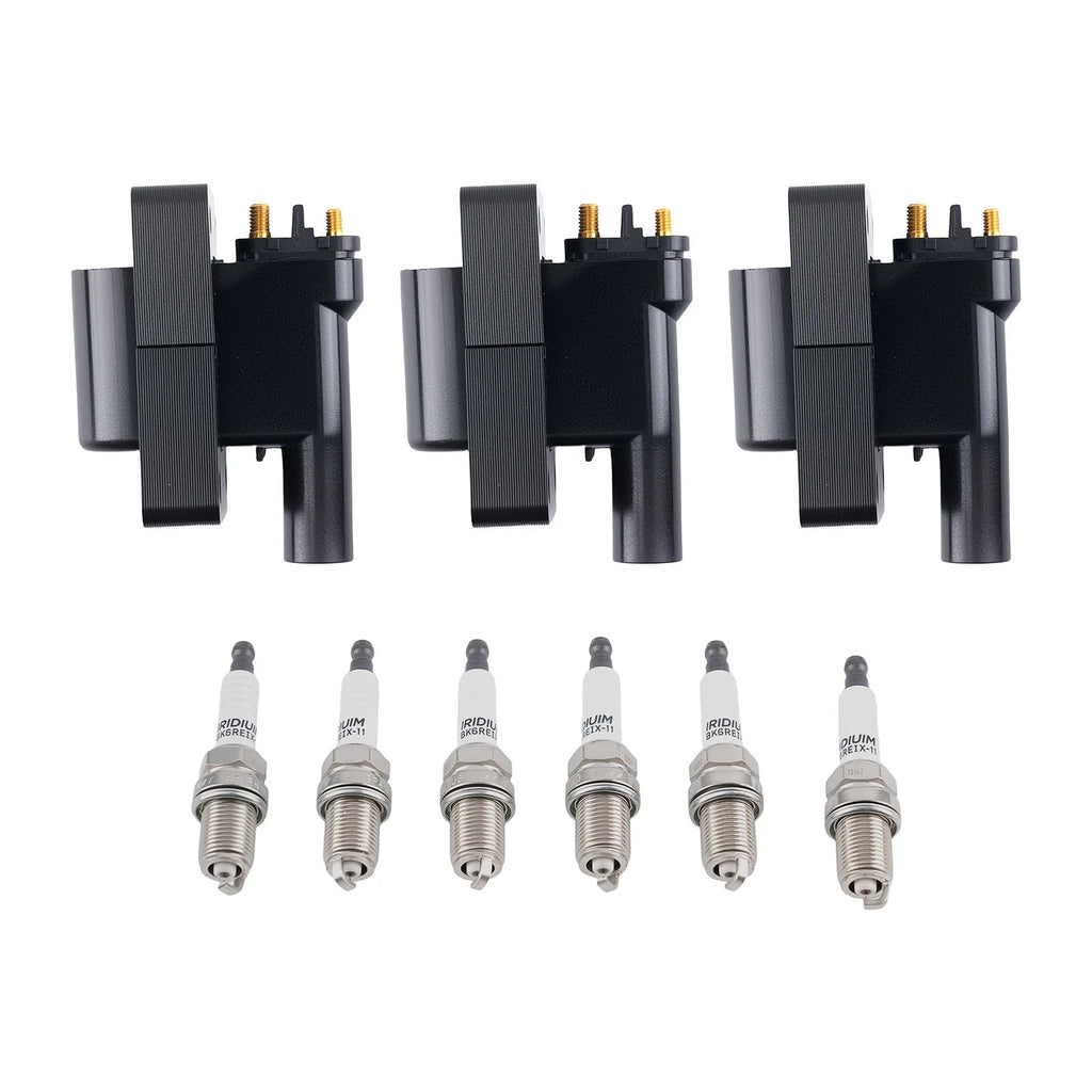 3X Coils 6X Spark Plugs for Mitsubishi 3000GT Diamante 3.0L (1991–1995) MD313604 UF143