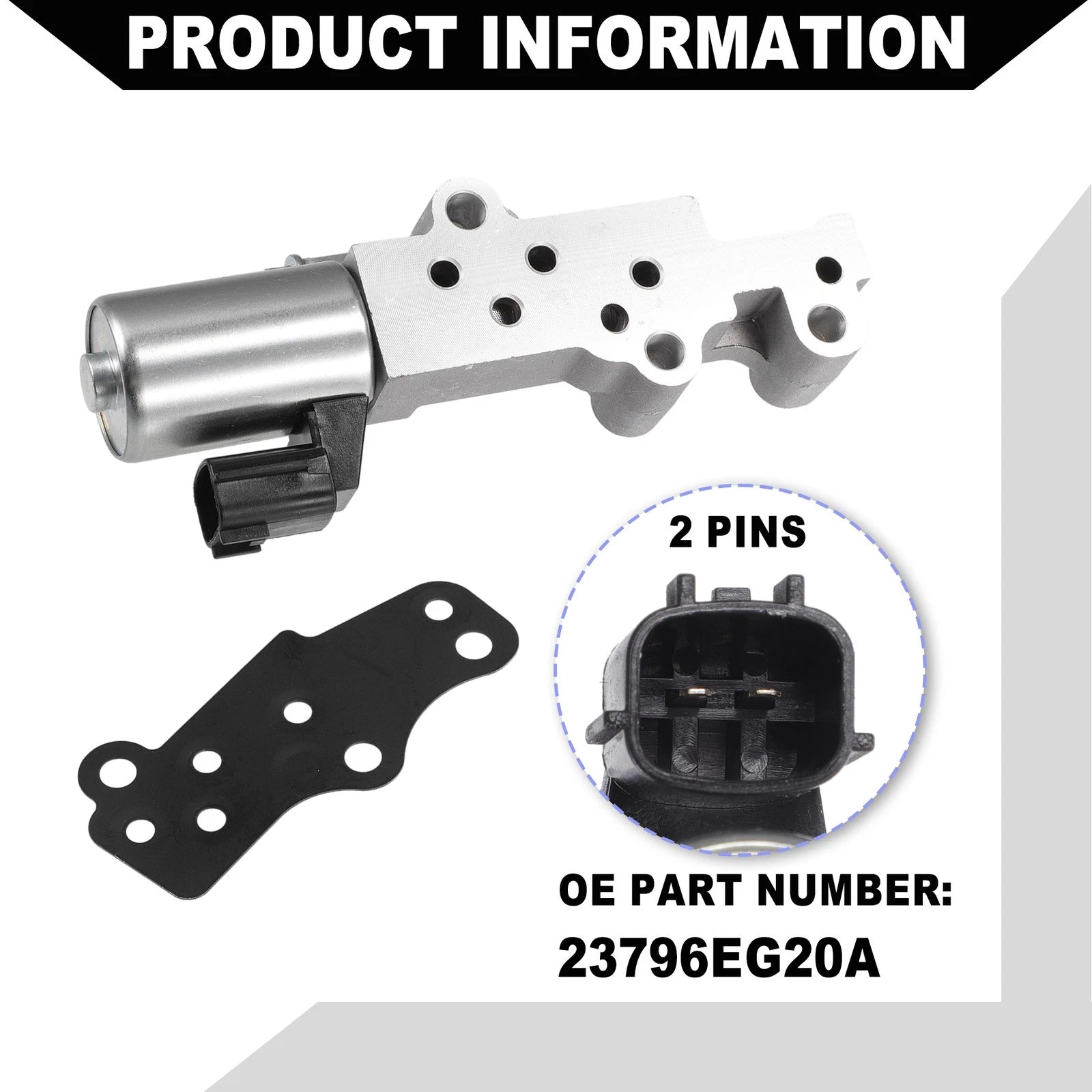 2pcs VVT Solenoid for Infiniti FX35 (2003–2008) No. 23796EG20A