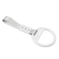 Silver & White Round Ring Train Bus Handle Hand Strap Drift Charm Tools