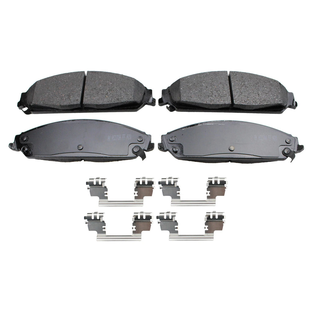 Set of 4 Akebono ProACT Front Ceramic Brake Pads for Dodge 200 300 Challenger Charger Magnum (2005–2010)