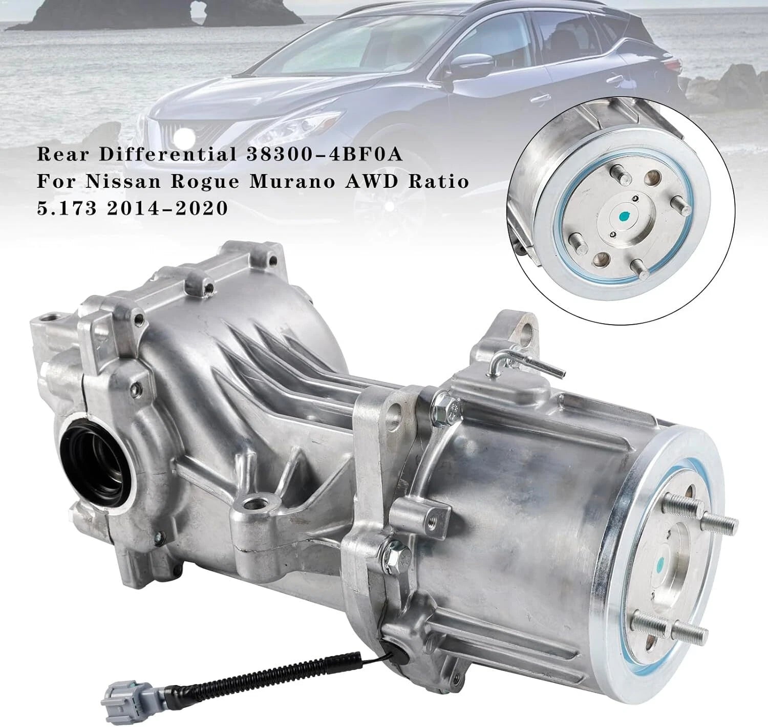 Rear Carrier/Differential Assembly AWD 5.173 Ratio for Nissan Rogue (2014–2020)