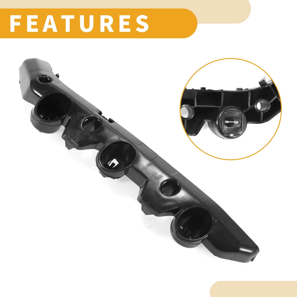 LH Front Bumper Support Bracket for Nissan Sentra (2016–2019) 1 Pc Black ABS
