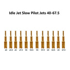 12pcs Idle Jet Slow Pilot Jets 40-67.5 for Mikuni TM VM28/486 HSR42/45/48