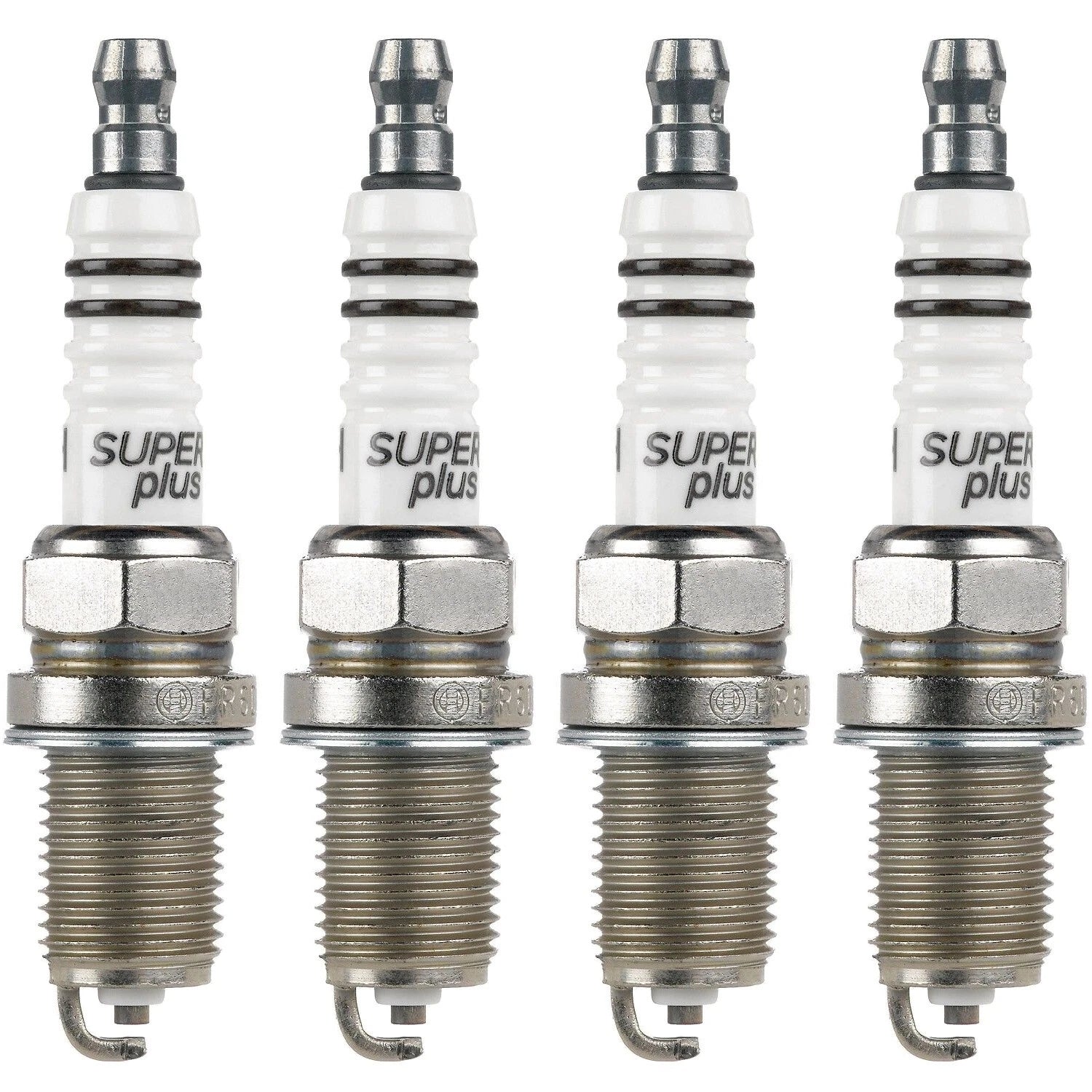 Set of 4 Bosch Super Plus Spark Plugs for Buick Chevy Dodge Geo Kia Saab Toyota L4
