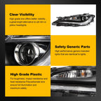 Left Side Halogen Headlight for Chrysler 200 (2015–2017) Projector