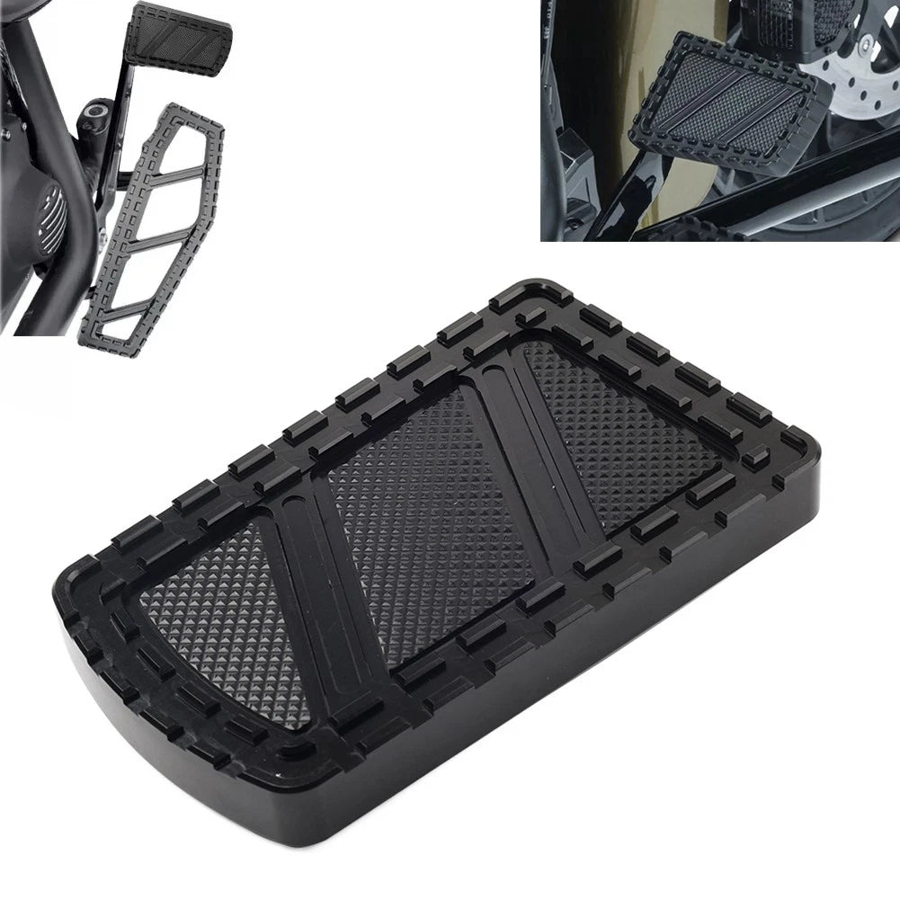 CNC Riot Brake Pedal Large Pad Cover for Harley Touring Road King Softail Dyna