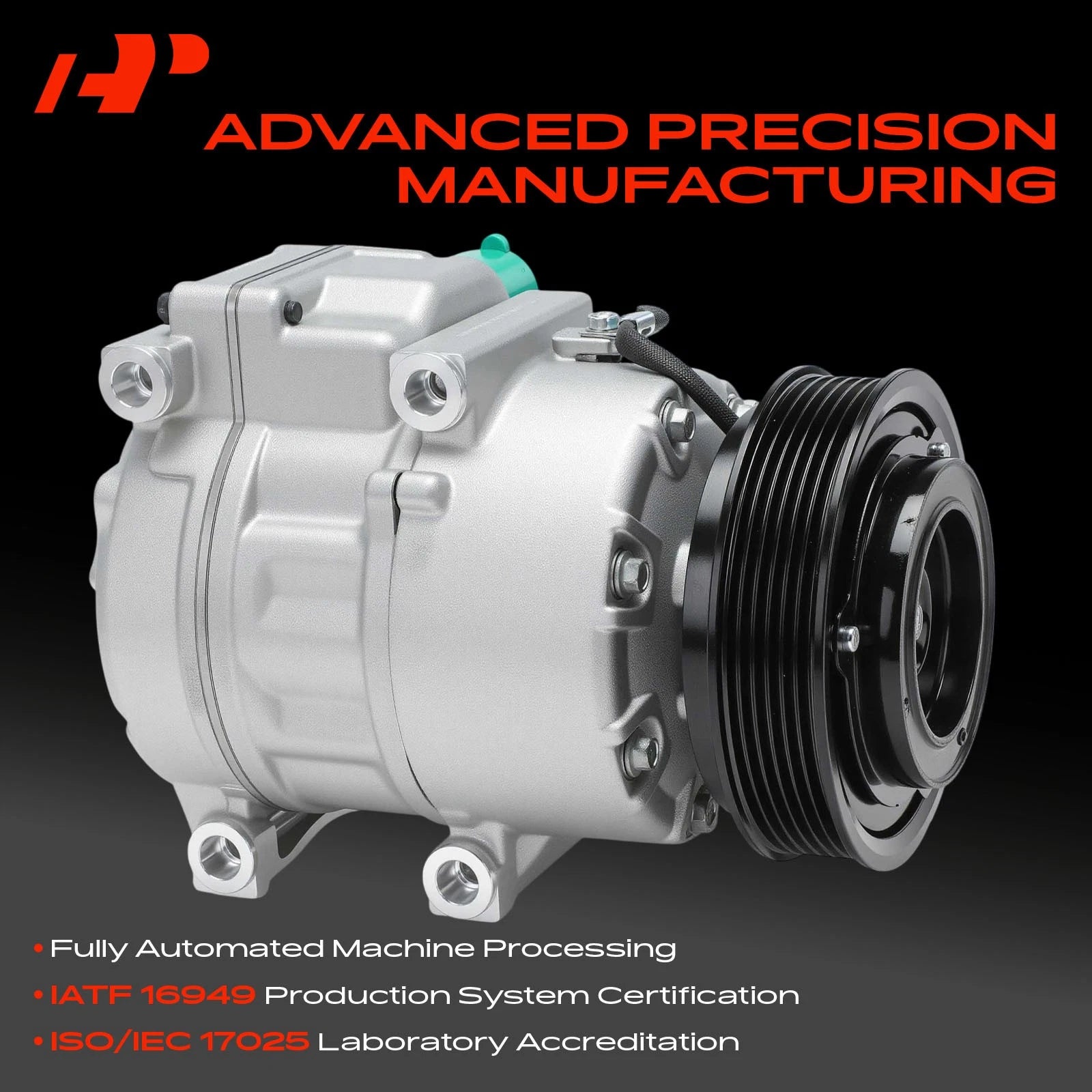 A/C Compressor with Clutch for Kia Sorento (2011–2012) Hyundai Santa Fe (2011–2012)