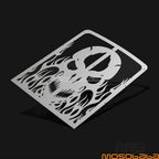 Skull Stainless Radiator Grill Cover for Yamaha YFZ350 Banshee (1987-2012)