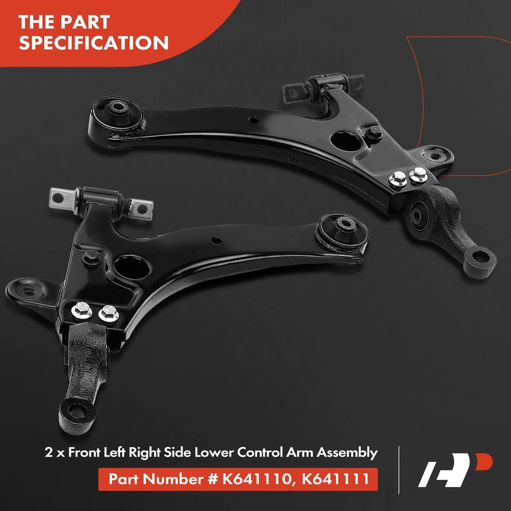6X Front Control Arm and Ball Joint Assembly for Hyundai Sonata Kia Optima