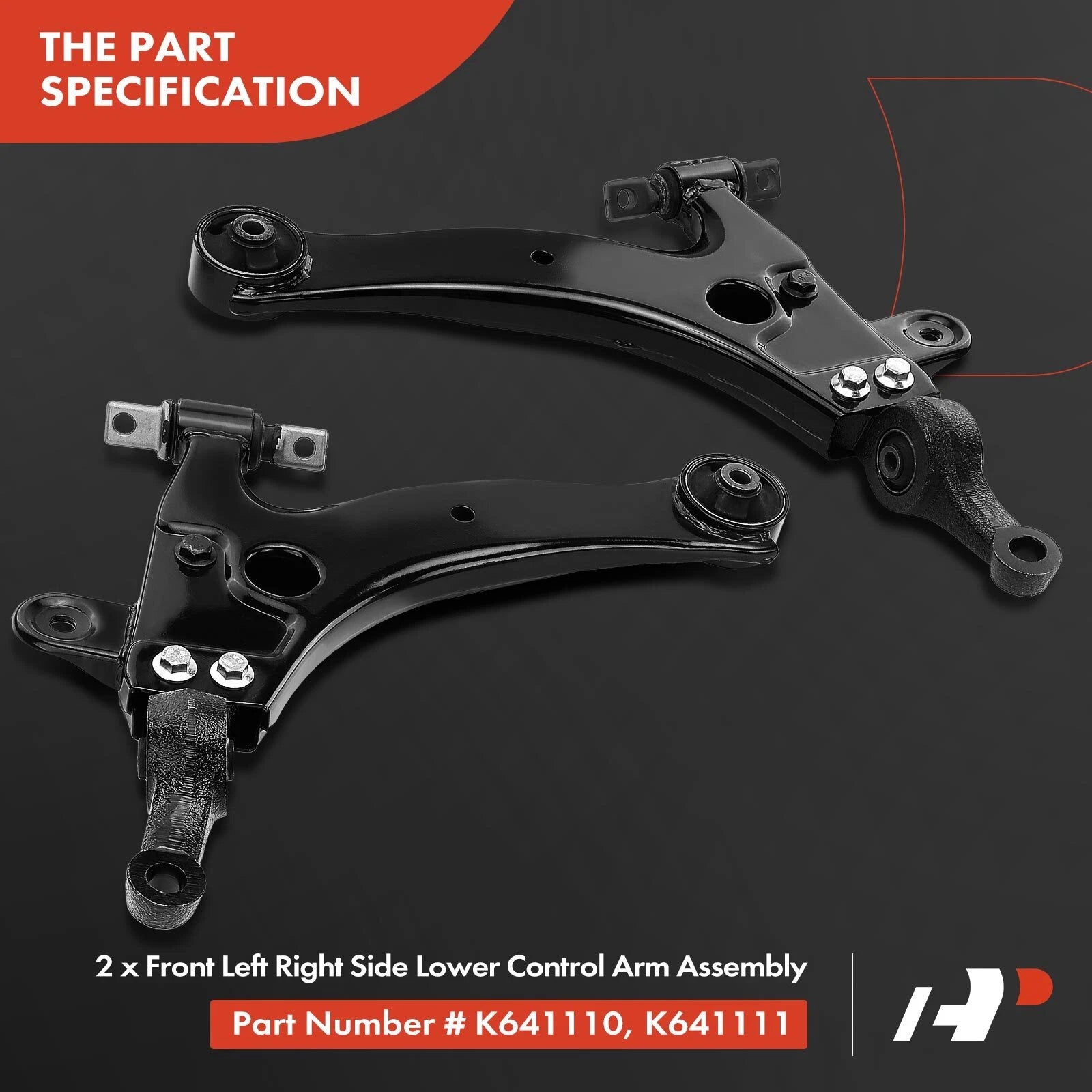 6X Front Control Arm and Ball Joint Assembly for Hyundai Sonata Kia Optima