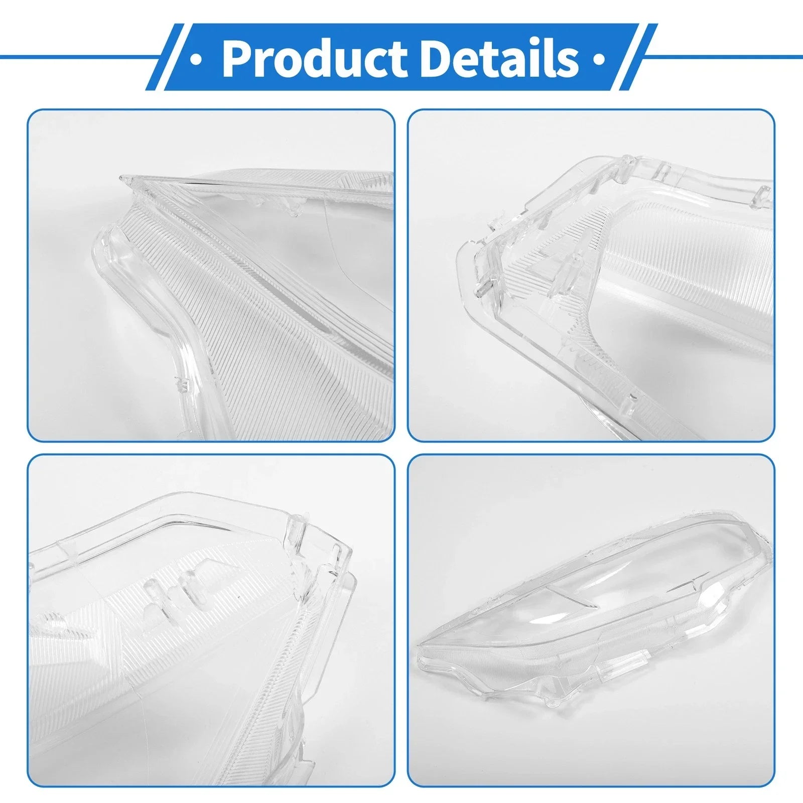 Car Front Right Headlight Lens Cover for Honda Civic (2016-2018)