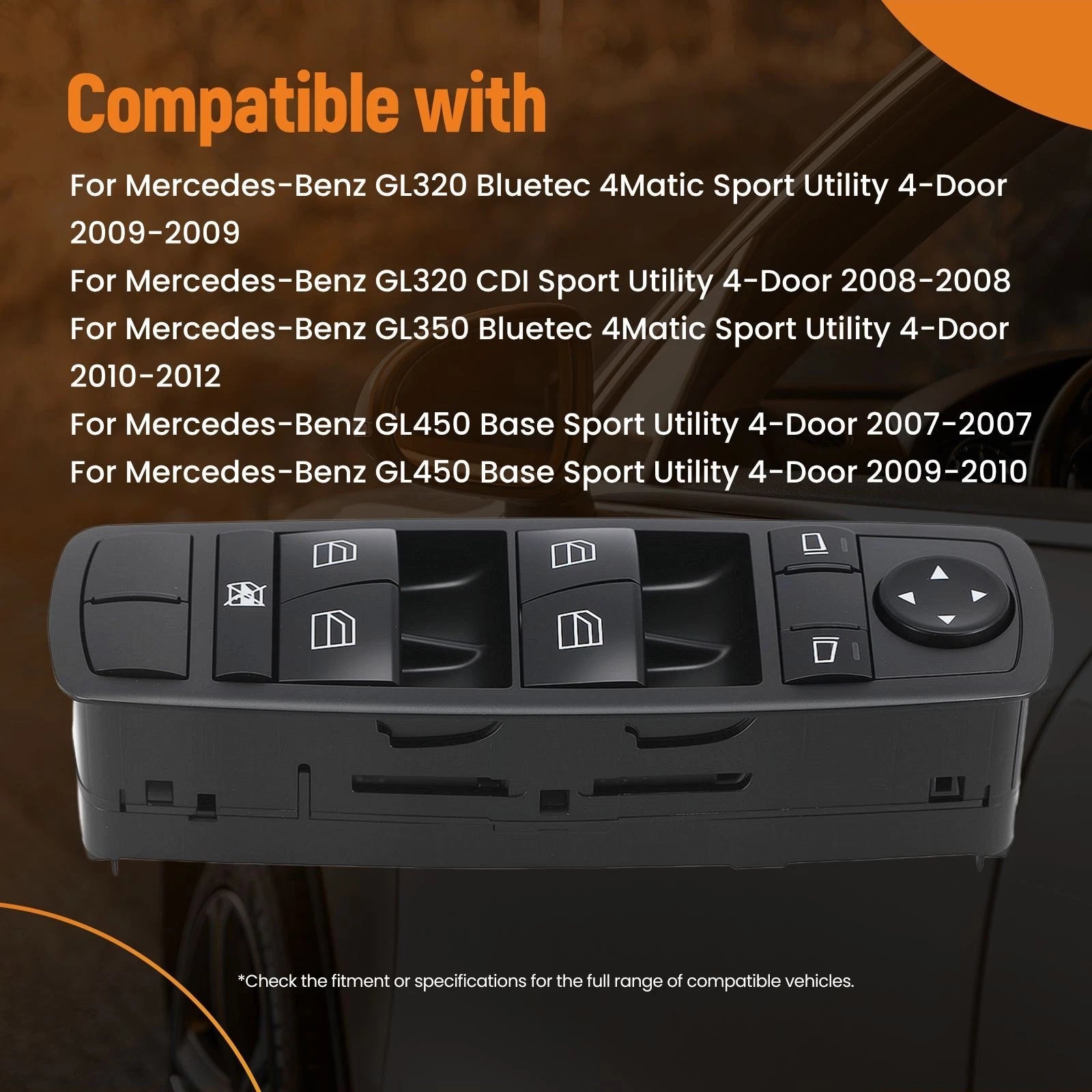 Power Window Switch for Mercedes GL ML R Class (2006-2012)