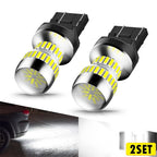 Set of 2 AUXITO 7440 7443 W21W LED 54 Up Back Reverse Light Bulbs (6000K)