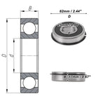 6305NR2RS Deep Groove Ball Bearings for Scooter Skateboard (25x62x17mm)