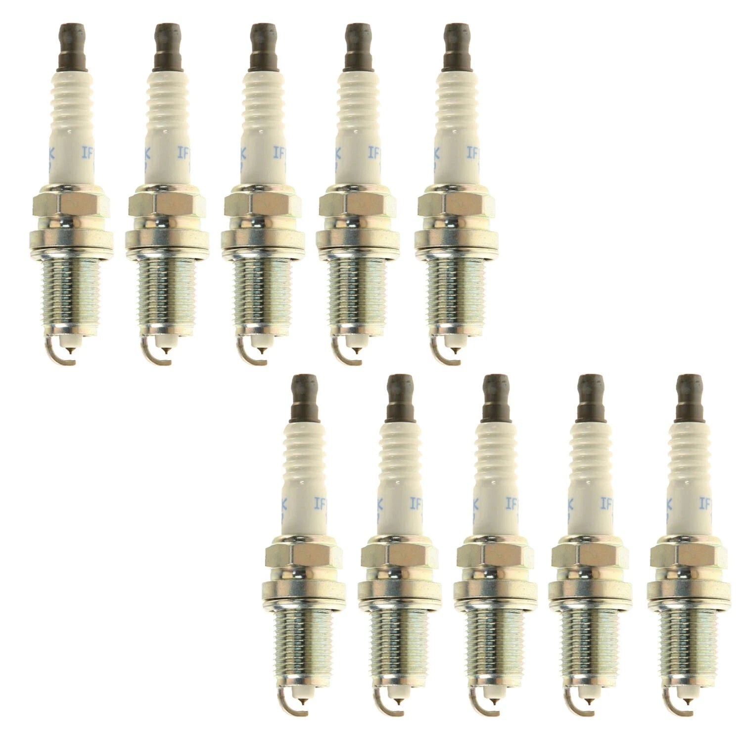 Set of 10 NGK Laser Iridium Spark Plugs for Lexus Mazda Toyota Pontiac