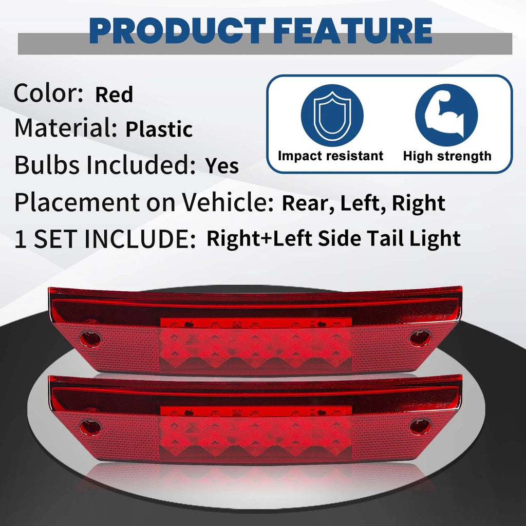 Pair Tail Lights for Polaris Ranger 500 700 800 900 (2009–2016) 2411099