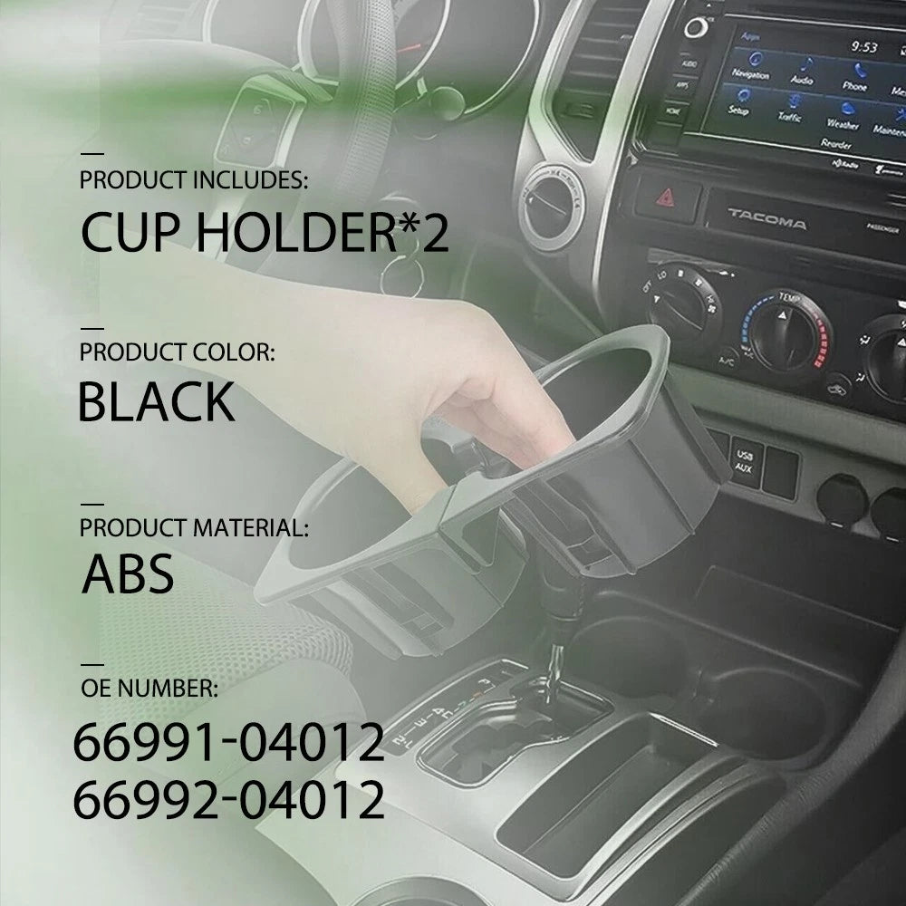 Cup Holder Inserts for Toyota Tacoma (2005-2017)